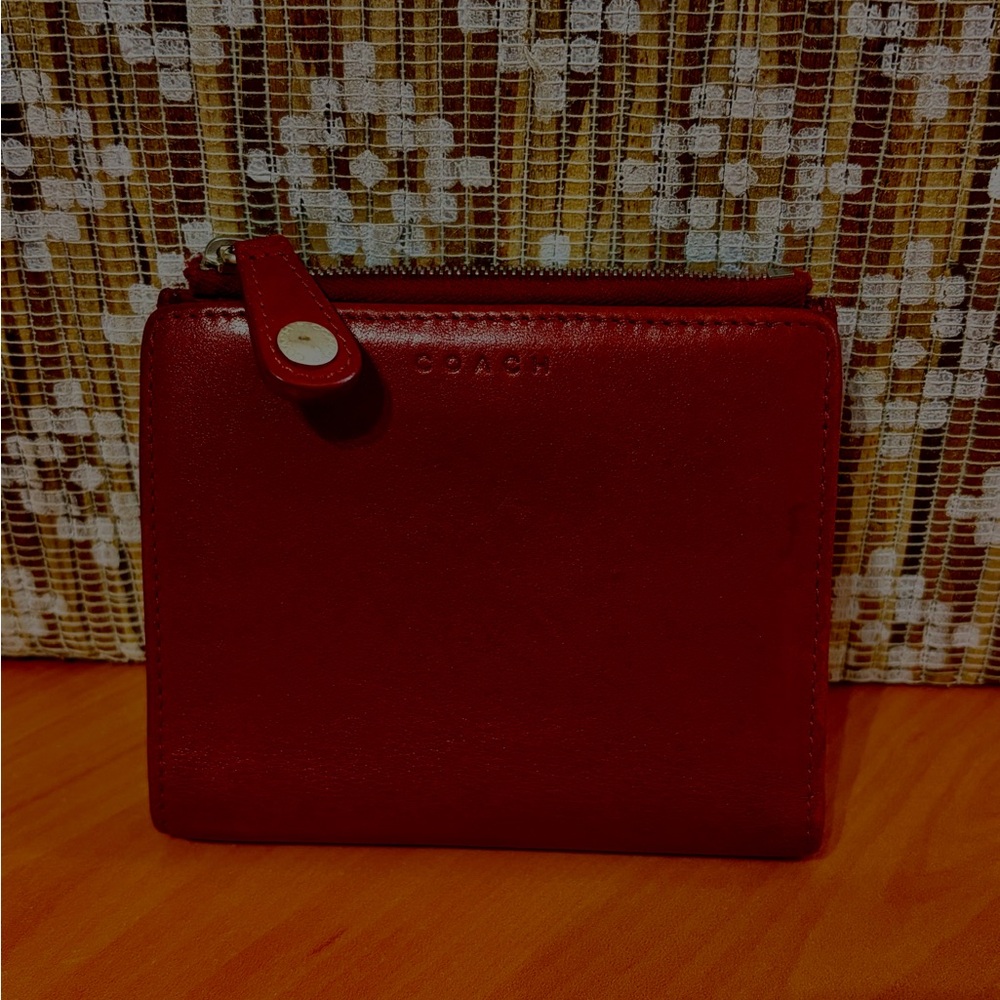 Coach Red Wallet
